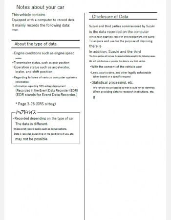 suzuki carry 2019 2020 & 2021 owners manual in english (jdm)